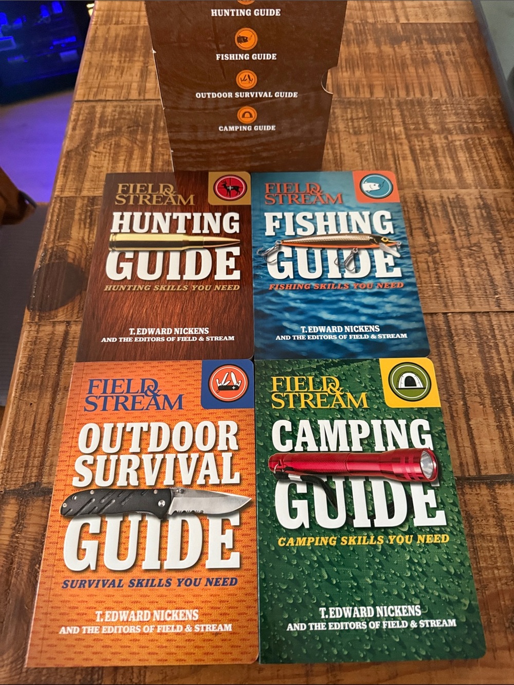 Field & Stream Outdoor Guide Set — Brown, Blue, Orange, Green Covers